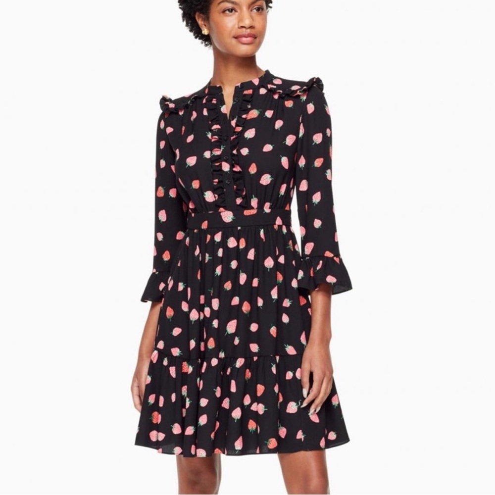 KATE SPADE Tossed Berry Shirtdress - NJMU8456 - Sz 0